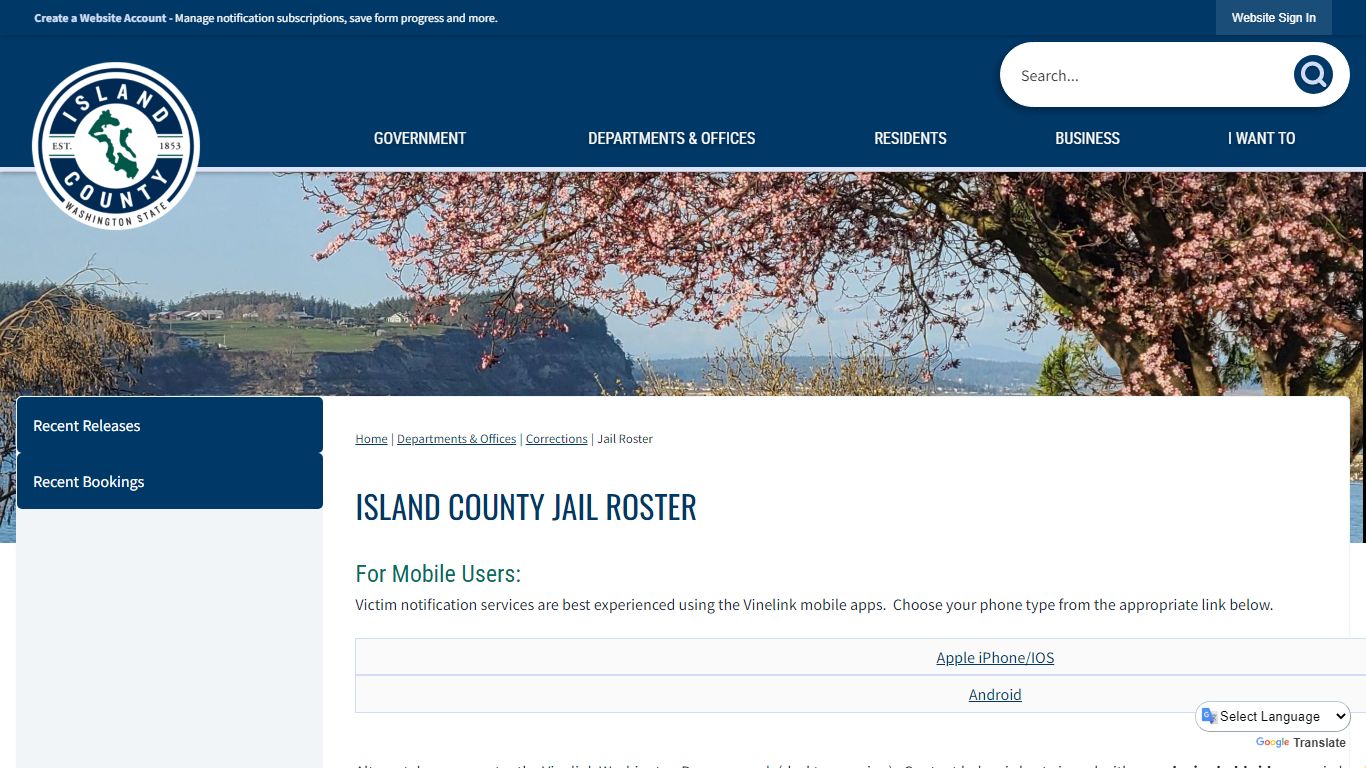 Island County Jail Roster | Island County, WA