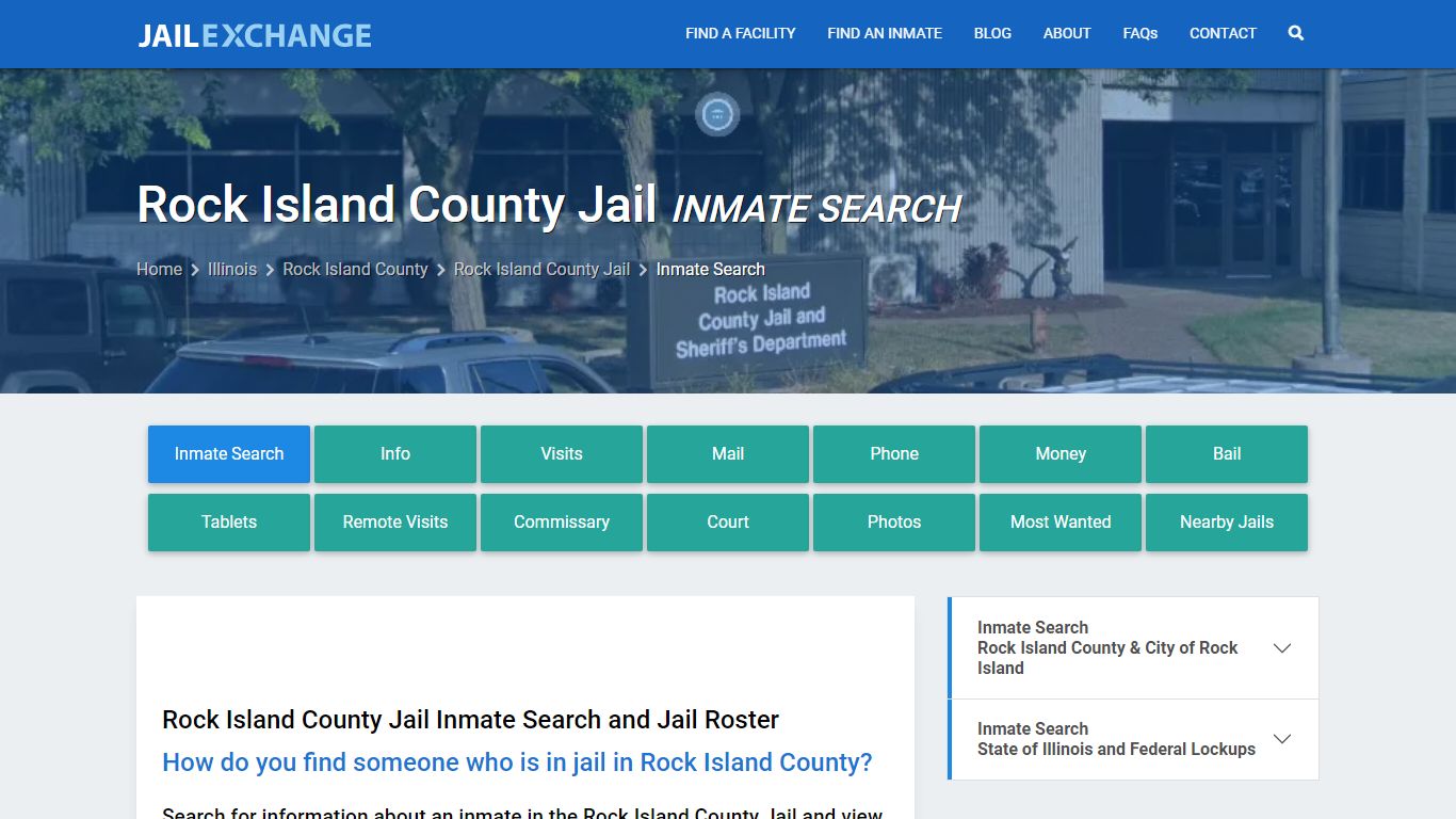 Inmate Search: Roster & Mugshots - Rock Island County Jail, IL